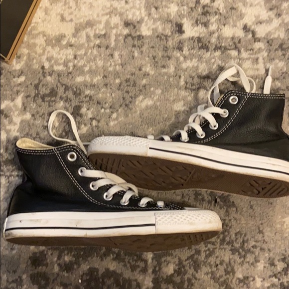 black leather converse size 4.5